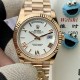 Rolex-DayDate 228238 40mm RG/RG White/Rmn PPM VR3255 1:1 Super Clone Ultimate Version(Gain Weight)