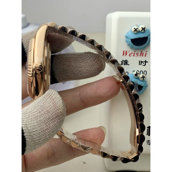 Rolex-DayDate 228238 40mm RG/RG Brown/Stick PPM VR3255 1:1 Super Clone Ultimate Version(Gain Weight)