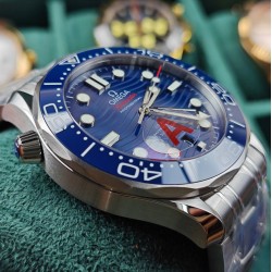 Omega-Seamaster Diver 300M 42mm SS/SS Blue Ceramic Blue Dial VSF VS8800 1:1 Super Clone V4
