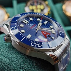 Omega-Seamaster Diver 300M 42mm SS/SS Blue Ceramic Blue Dial VSF VS8800 1:1 Super Clone V4