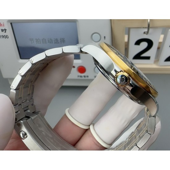 Omega-Seamaster Diver 300M 42mm YG/SS Black Ceramic Black Dial VSF VS8800 1:1 Super Clone V4