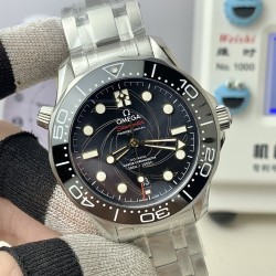 Omega-Seamaster 300M James Bond 007 Queen's Messenger Limited Edition SS/SS Black Ceramic Black Dial VSF VS8800 1:1 Super Clone V4