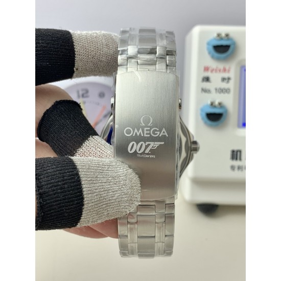 Omega-Seamaster 300M James Bond 007 Queen's Messenger Limited Edition SS/SS Black Ceramic Black Dial VSF VS8800 1:1 Super Clone V4