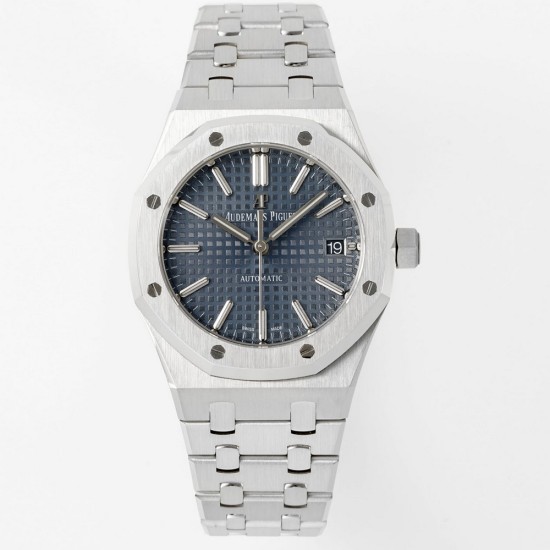 Audemars Piguet-Royal Oak 15450SR 37mm Midsize SS/SS Blue Dial APS SA3210 Automatic