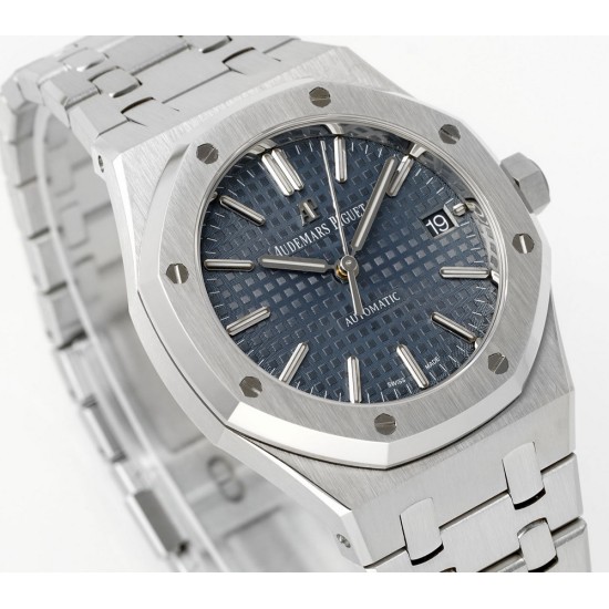 Audemars Piguet-Royal Oak 15450SR 37mm Midsize SS/SS Blue Dial APS SA3210 Automatic