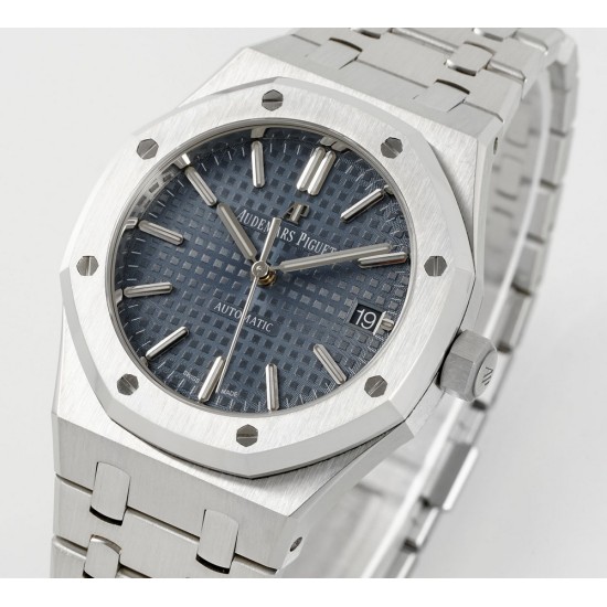 Audemars Piguet-Royal Oak 15450SR 37mm Midsize SS/SS Blue Dial APS SA3210 Automatic