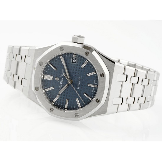 Audemars Piguet-Royal Oak 15450SR 37mm Midsize SS/SS Blue Dial APS SA3210 Automatic