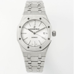 Audemars Piguet-Royal Oak 15450SR 37mm Midsize SS/SS White Dial APS SA3210 Automatic