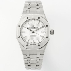 Audemars Piguet-Royal Oak 15450SR 37mm Midsize SS/SS White Dial APS SA3210 Automatic