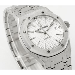Audemars Piguet-Royal Oak 15450SR 37mm Midsize SS/SS White Dial APS SA3210 Automatic