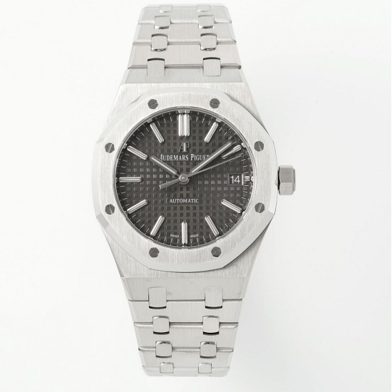 Audemars Piguet-Royal Oak 15450SR 37mm Midsize SS/SS Grey Dial APS SA3210 Automatic