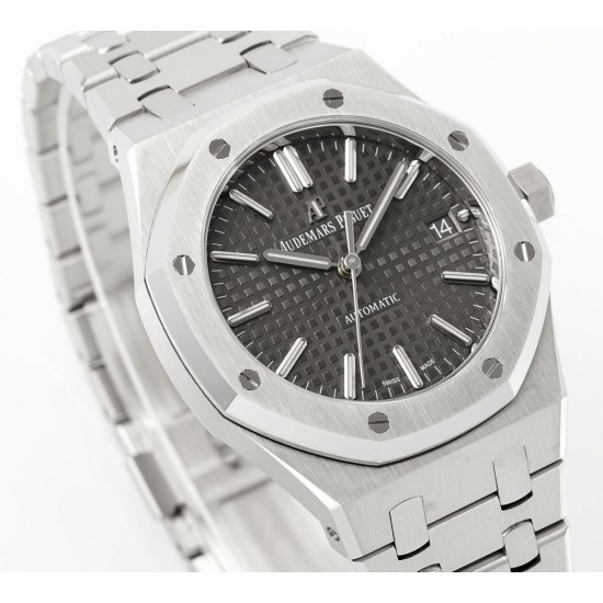 Audemars Piguet-Royal Oak 15450SR 37mm Midsize SS/SS Grey Dial APS SA3210 Automatic