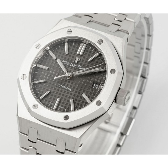 Audemars Piguet-Royal Oak 15450SR 37mm Midsize SS/SS Grey Dial APS SA3210 Automatic
