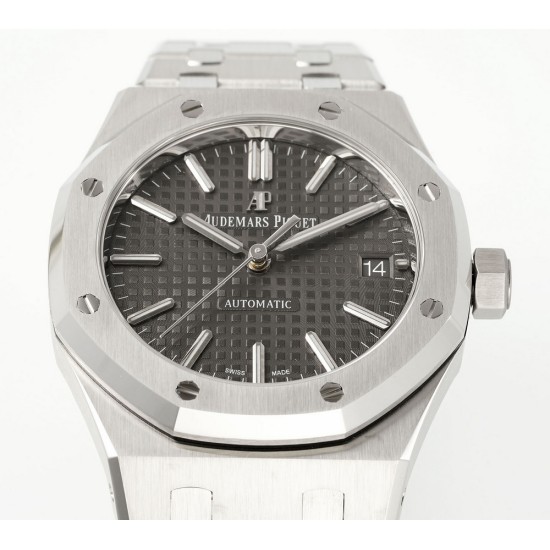 Audemars Piguet-Royal Oak 15450SR 37mm Midsize SS/SS Grey Dial APS SA3210 Automatic