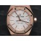 Audemars Piguet-Royal Oak 15454 Frosted 37mm Midsize RG/RG White Dial APS SA3210 Automatic 1:1 Super Clone