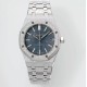 Audemars Piguet-Royal Oak 15454 Frosted 37mm Midsize SS/SS Blue Dial APS SA3210 Automatic 1:1 Super Clone