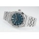 Audemars Piguet-Royal Oak 15454 Frosted 37mm Midsize SS/SS Blue Dial APS SA3210 Automatic 1:1 Super Clone