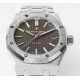 Audemars Piguet-Royal Oak 15454 Frosted 37mm Midsize SS/SS Grey Dial APS SA3210 Automatic 1:1 Super Clone