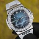 [Customization] Patek Philippe-Nautilus Moonphase 5724 40mm Upgraded Diamond-Sets With Super ACE240 Movement