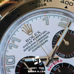 [Customization] Rolex-Daytona 116509 Panda 40mm With Genuine Grade Numeral Markers Dial Real 18K Platinum Wrapped