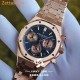 [Customization] Audemars Piguet-Royal Oak Chrono 26239OR  41mm Real 18K Rose Gold With Customized Blue Dial Super 1:1 4401 Movement