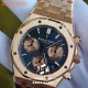 [Customization] Audemars Piguet-Royal Oak Chrono 26239OR  41mm Real 18K Rose Gold With Customized Blue Dial Super 1:1 4401 Movement