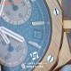 [Customization] Audemars Piguet-Royal Oak Chrono 26239OR  41mm Real 18K Rose Gold With Customized Blue Dial Super 1:1 4401 Movement