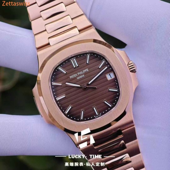 [Customization] Patek Philippe-Nautilus PP5711R 41mm 18K Rose Gold Wrapped Weighted With Integrated 324 Movement