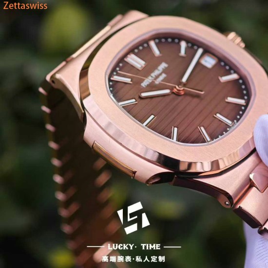 [Customization] Patek Philippe-Nautilus PP5711R 41mm 18K Rose Gold Wrapped Weighted With Integrated 324 Movement