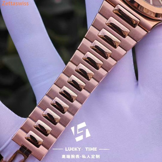 [Customization] Patek Philippe-Nautilus PP5711R 41mm 18K Rose Gold Wrapped Weighted With Integrated 324 Movement