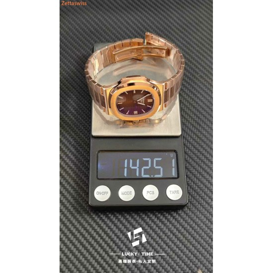 [Customization] Patek Philippe-Nautilus PP5711R 41mm 18K Rose Gold Wrapped Weighted With Integrated 324 Movement