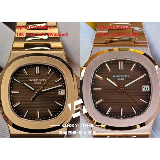 [Customization] Patek Philippe-Nautilus PP5711R 41mm 18K Rose Gold Wrapped Weighted With Integrated 324 Movement