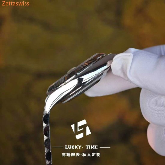 [Customization] Rolex-DayDate 228239 40mm White Mother-of-Pearl Dial Diamond Markers 18K Platinum Wrapped ETA2836 Movement