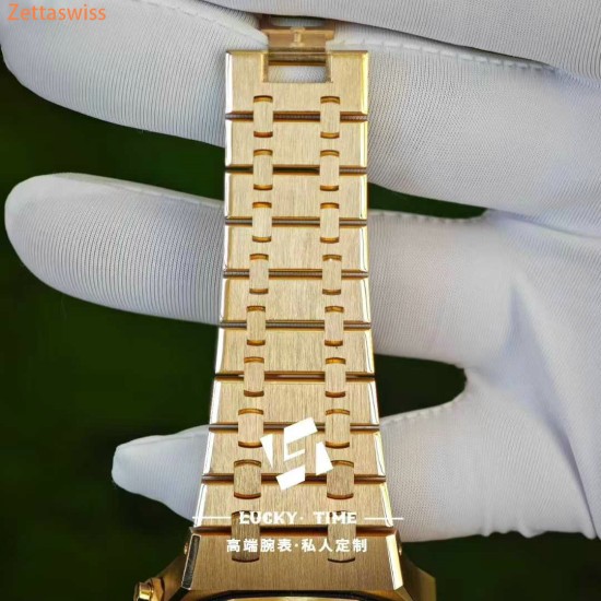 [Customization] Audemars Piguet-Royal Oak Chrono 26240OR 41mm Real 18K Rose Gold With Customized Blue Dial Super 1:1 4401 Movement