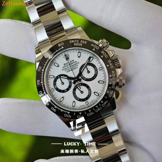 [Customization] Rolex-Daytona 116500 Panda Daytona 40mm With Imported Swiss Made Dial(Gen Grade) Super 4130 Automatic Movement