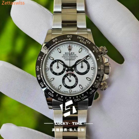 [Customization] Rolex-Daytona 116500 Panda Daytona 40mm With Imported Swiss Made Dial(Gen Grade) Super 4130 Automatic Movement