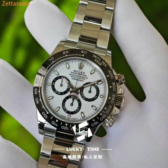 [Customization] Rolex-Daytona 116500 Panda Daytona 40mm With Imported Swiss Made Dial(Gen Grade) Super 4130 Automatic Movement