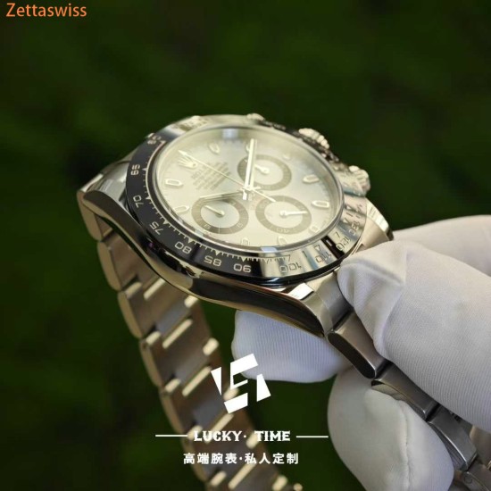 [Customization] Rolex-Daytona 116500 Panda Daytona 40mm With Imported Swiss Made Dial(Gen Grade) Super 4130 Automatic Movement