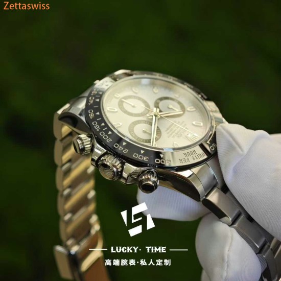 [Customization] Rolex-Daytona 116500 Panda Daytona 40mm With Imported Swiss Made Dial(Gen Grade) Super 4130 Automatic Movement