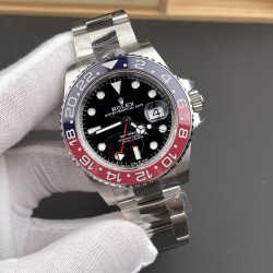 Rolex-GMT Master II 126710 Pepsi (Coke) Oyster 40mm SS/SS Black Dial VSF V3 DD3285 Automatic 1:1 Super Clone