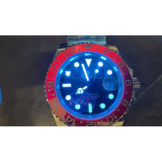 Rolex-GMT Master II 126710 Pepsi (Coke) Oyster 40mm SS/SS Black Dial VSF V3 DD3285 Automatic 1:1 Super Clone