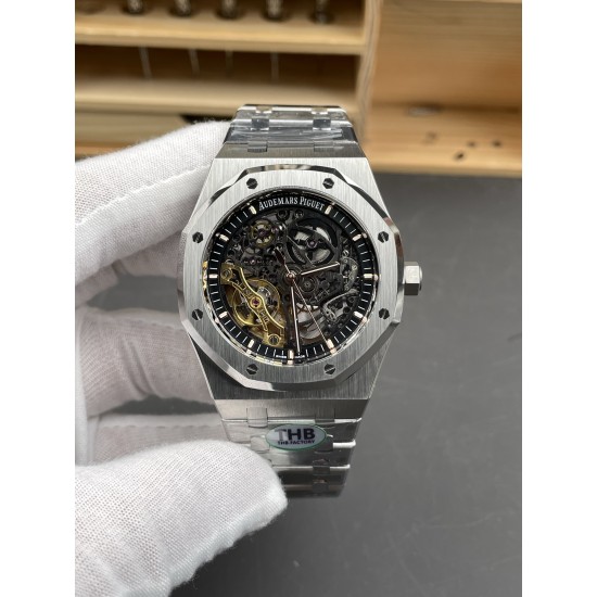 Audemars Piguet - Royal Oak 15407 41mm SS/SS Skeleton Dial THBF SH3132 Automatic V2 1:1 Super Clone