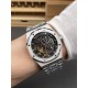 Audemars Piguet - Royal Oak 15407 41mm SS/SS Skeleton Dial THBF SH3132 Automatic V2 1:1 Super Clone