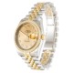Rolex- Datejust 36mm YG/SS Diam Champagne Dial 116243