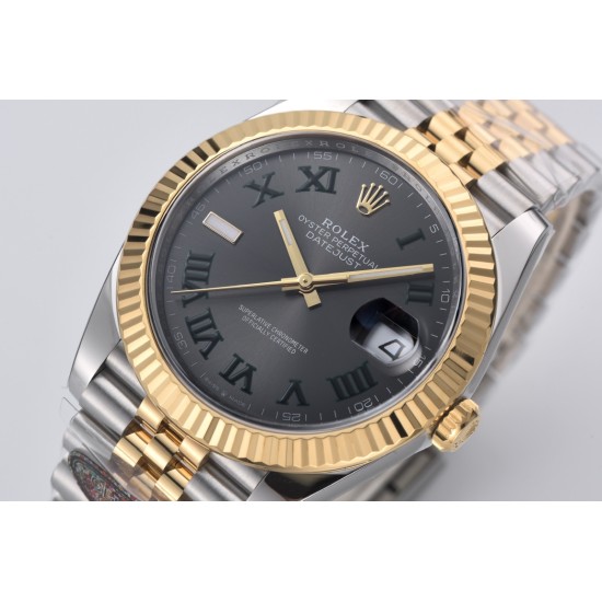 Rolex-Datejust 126333 41mm Jub YG/SS Grey/Rmn ARF SH3235(Tungsten Heavy Version)