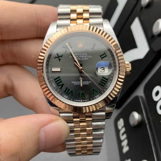 Rolex-Datejust 126333 41mm Jub YG/SS Grey/Rmn ARF SH3235(Tungsten Heavy Version)