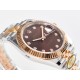 Rolex- Datejust 126331 41mm Jub RG/SS Brown/Diamond ARF SH3235(Tungsten Heavy Version) Super Clone