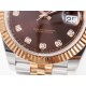 Rolex- Datejust 126331 41mm Jub RG/SS Brown/Diamond ARF SH3235(Tungsten Heavy Version) Super Clone