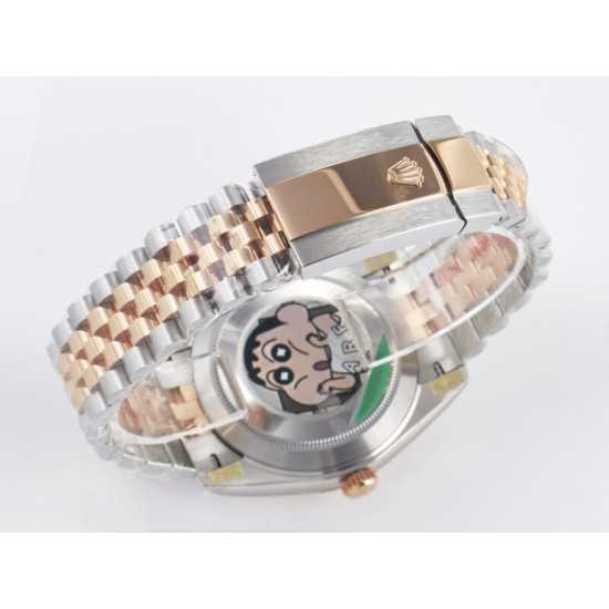 Rolex- Datejust 126331 41mm Jub RG/SS Brown/Diamond ARF SH3235(Tungsten Heavy Version) Super Clone