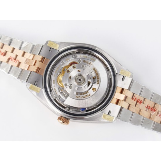Rolex- Datejust 126331 41mm Jub RG/SS Brown/Diamond ARF SH3235(Tungsten Heavy Version) Super Clone